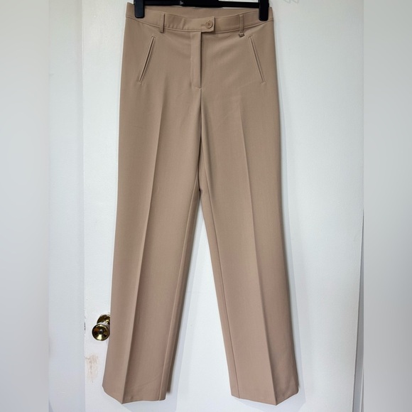 🎉4/30$🎉 Conrad C Beige Wide-Leg Dress Pants - Size 8 - Picture 1 of 7
